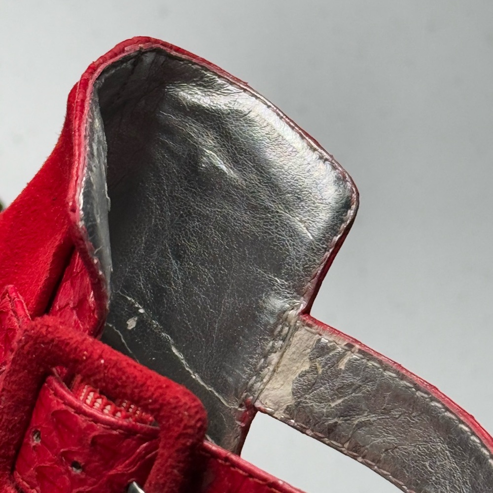 Bebe Red Peep Toe Heels - Picture 5 of 14